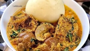 Pounded Yam with Egusi