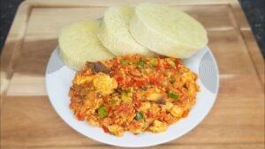 Yam and Egg Sauce